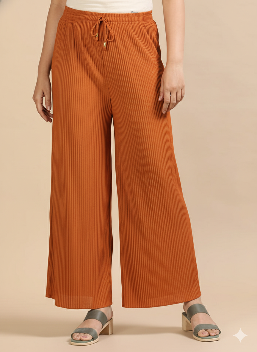 3 Popcorn palazzo pants  ( BIG SIZE )