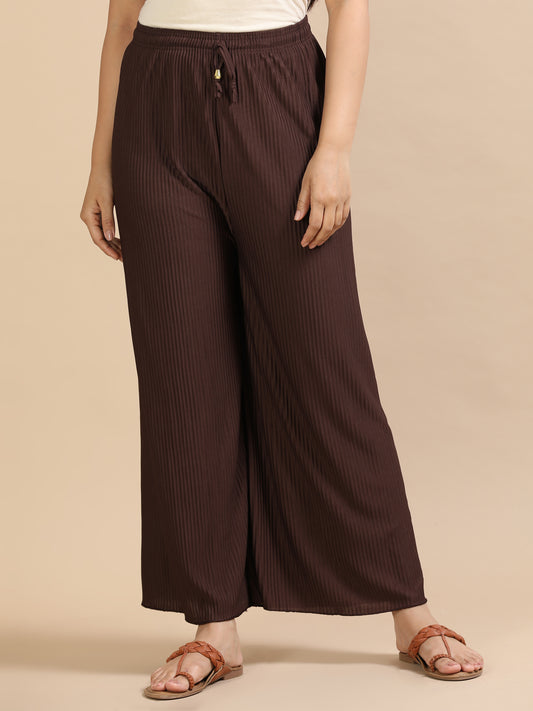 3 Popcorn palazzo pants