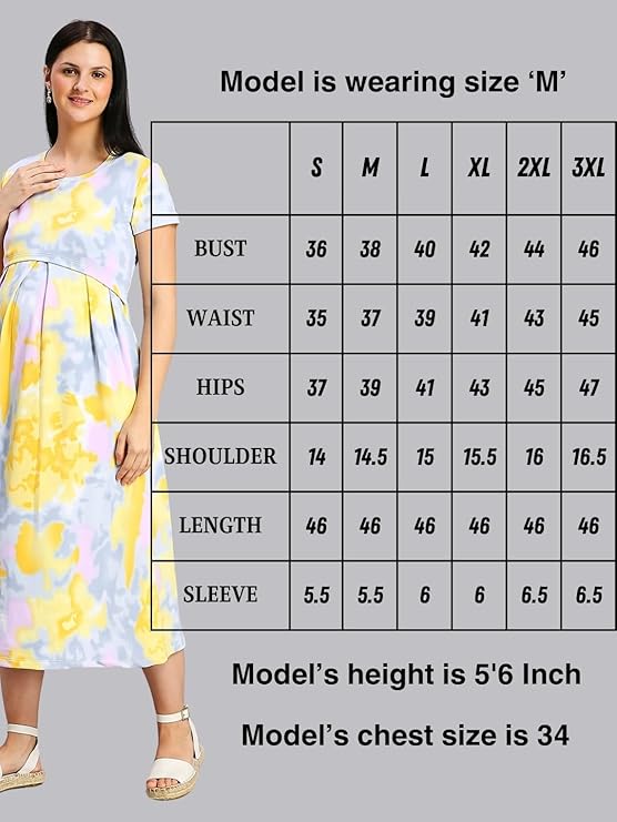 Women's Pure Cotton Maternity Gown/Maternity wear/Feeding 3 pieces