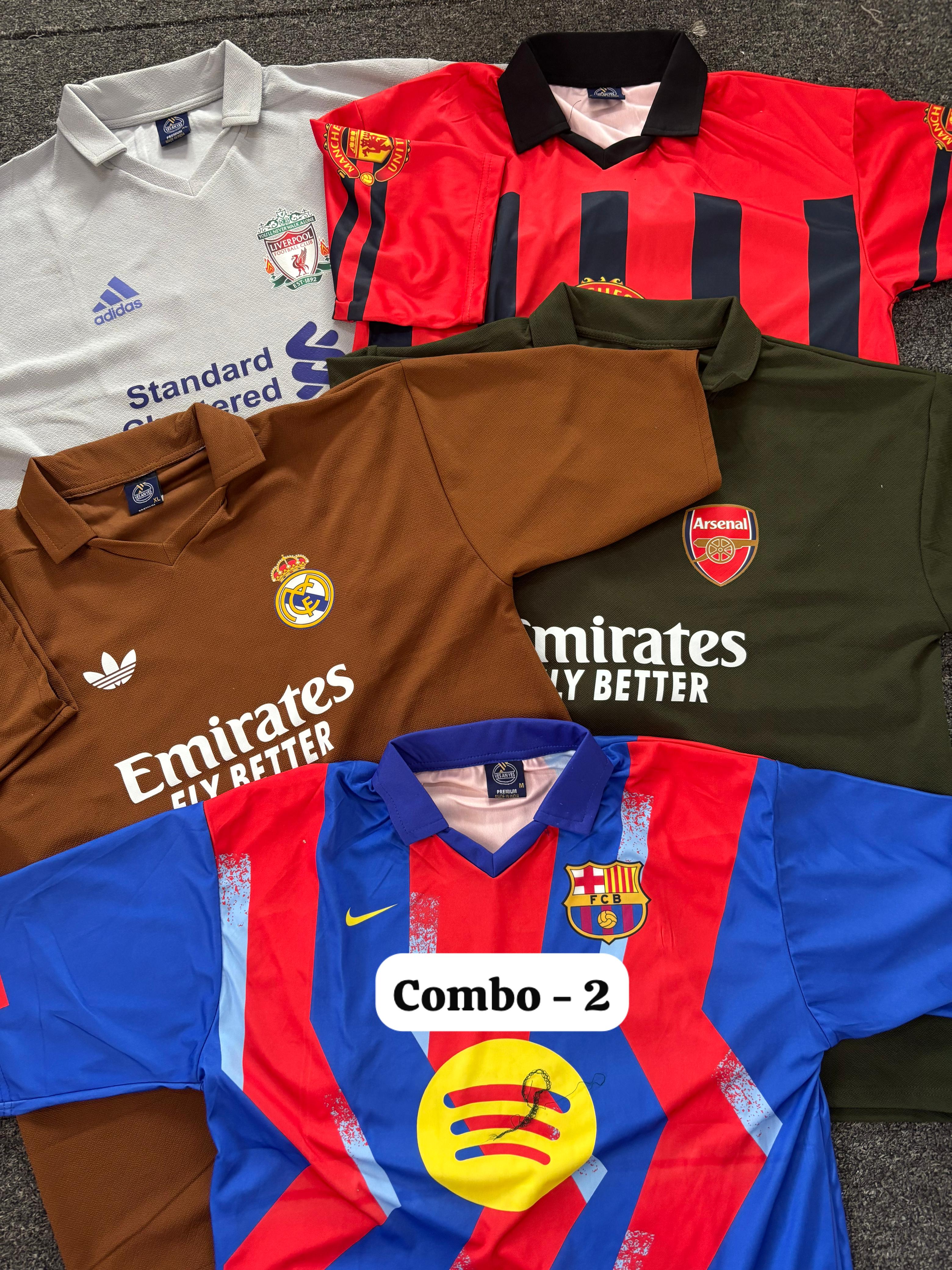 5 Drop Shoulder Combo Offer Football jersey (