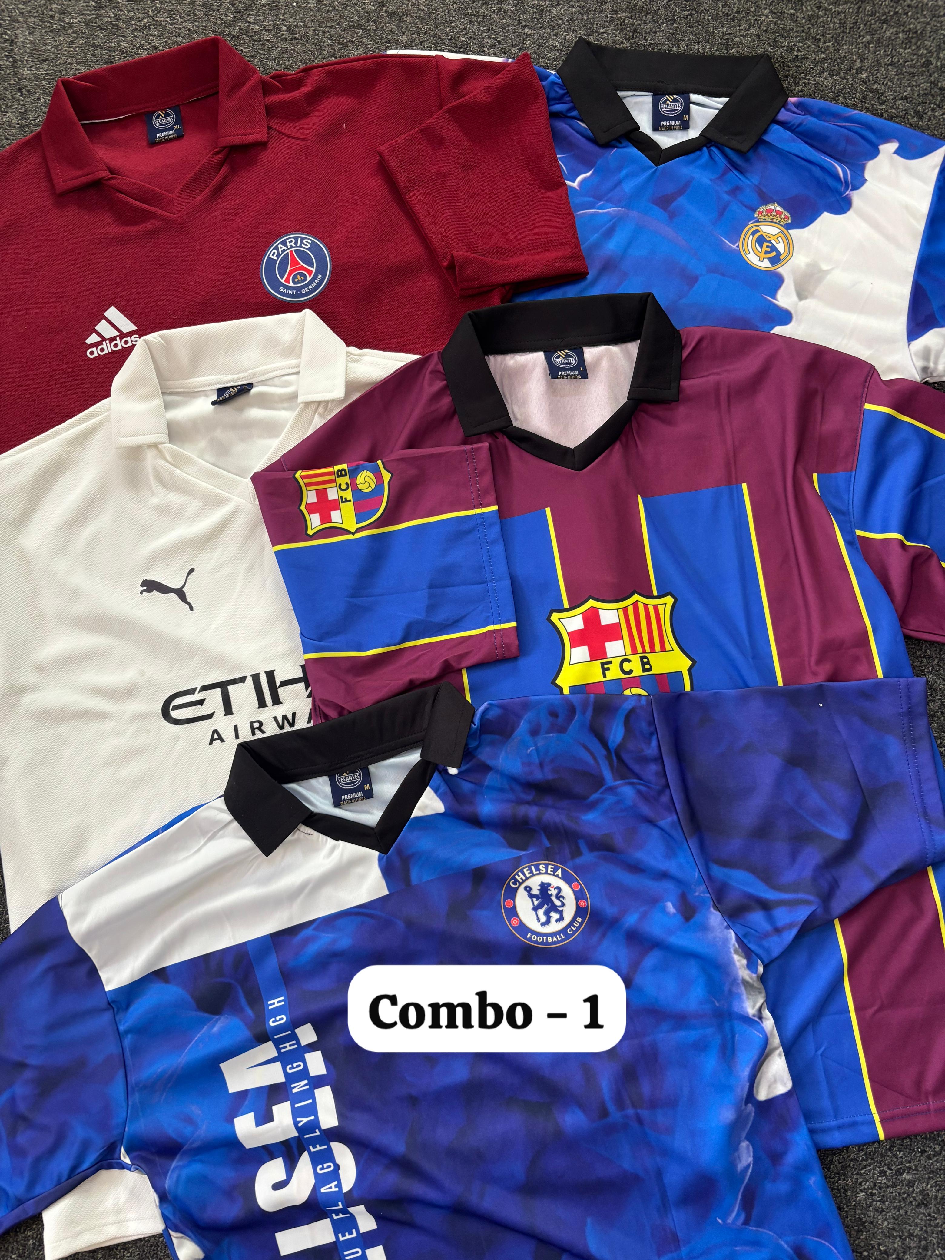 5 Drop Shoulder Combo Offer Football jersey (