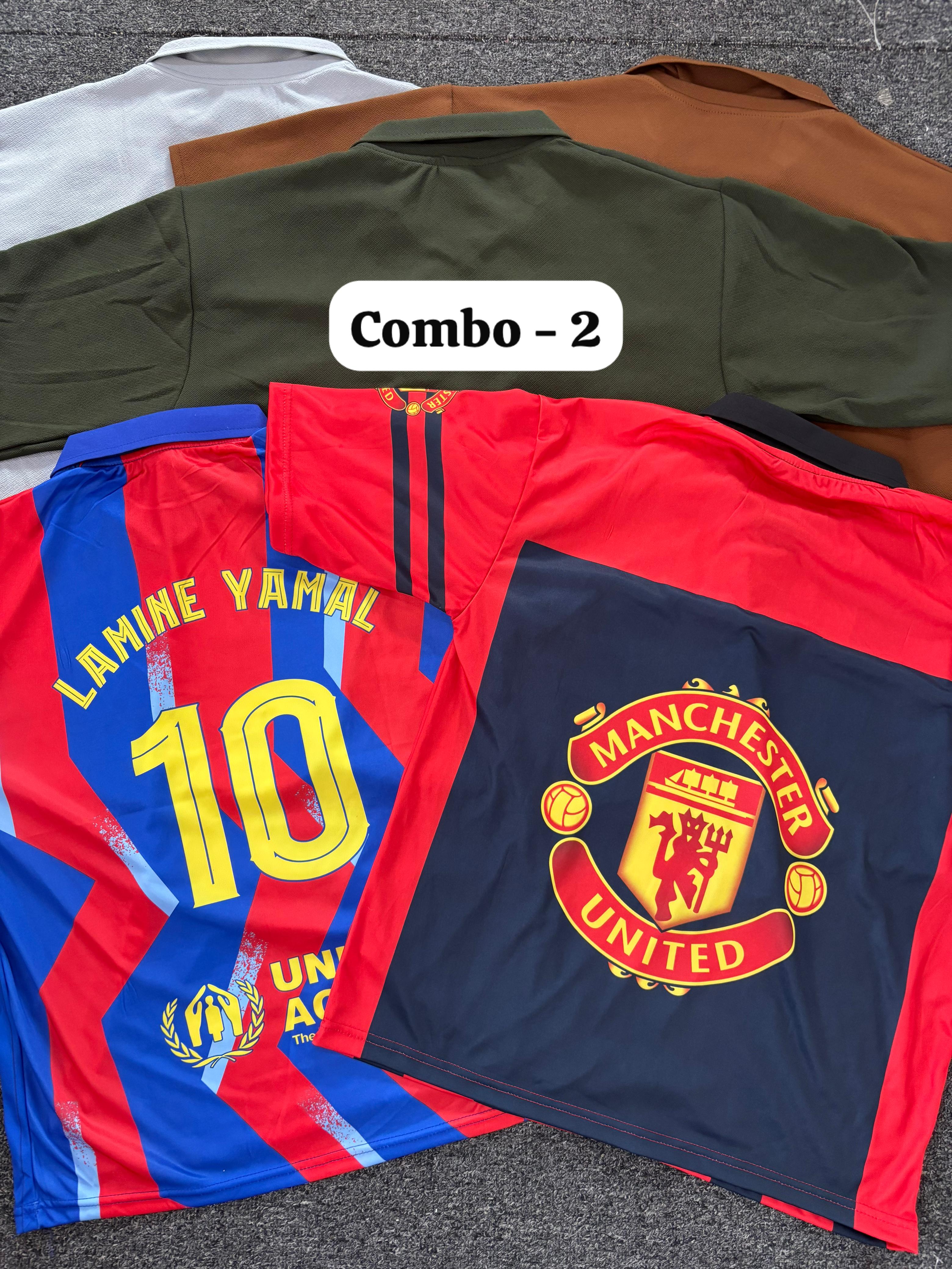 5 Drop Shoulder Combo Offer Football jersey (