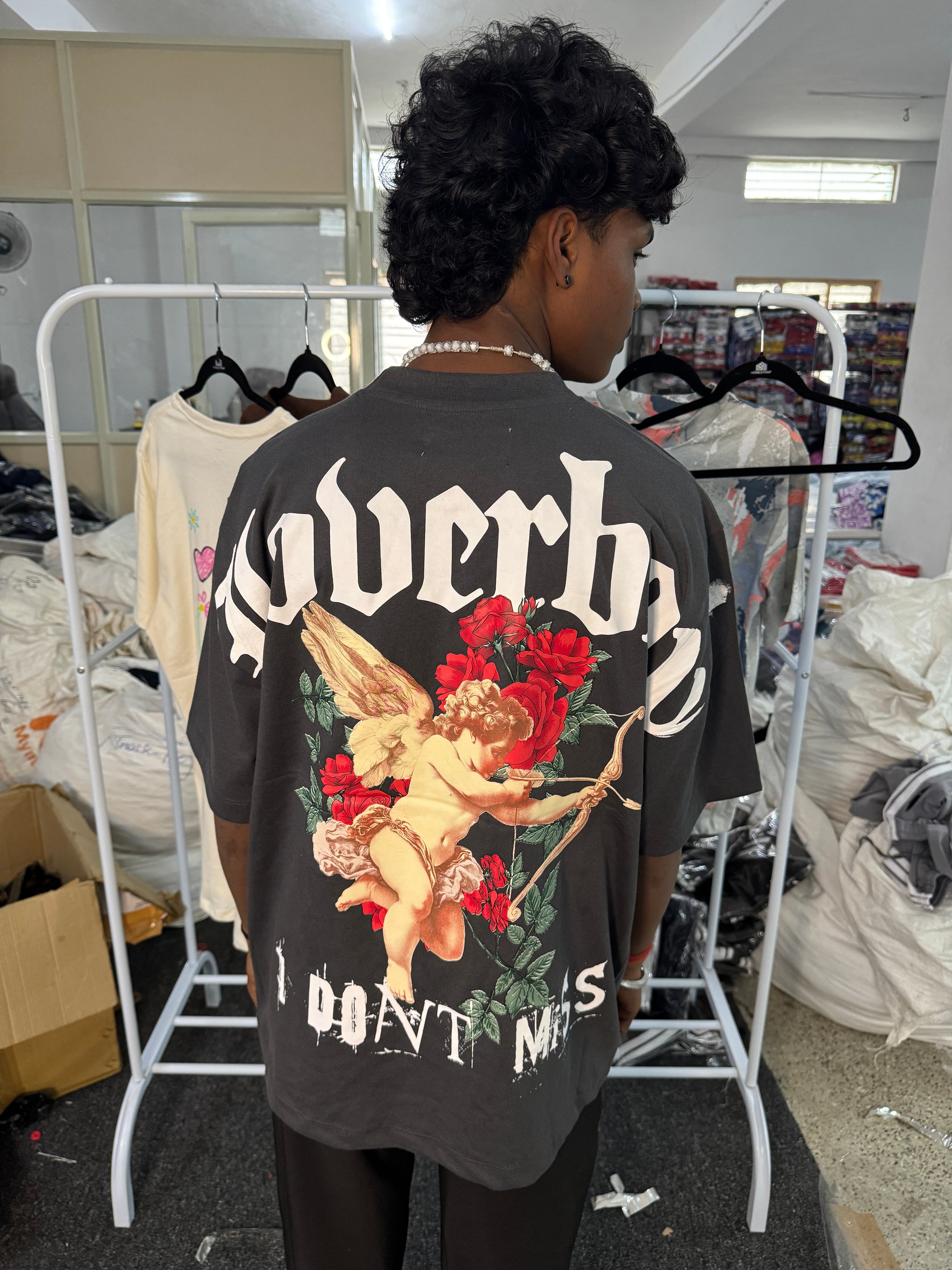 Drop Shoulder T shirt ( Random designs only )