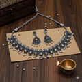 Royal Drop Necklace Set with Jhumkas