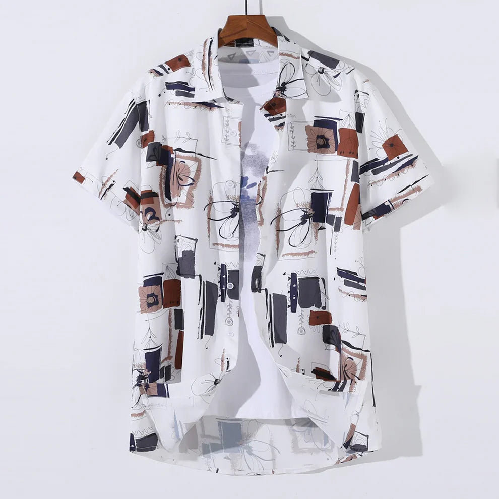 5 Men's Rayon Shirt - Summer Button Down Shirts | Half Sleeve Printed |Formal |Casual Stylish (Available in Plus Size and Combo Pack of 5)