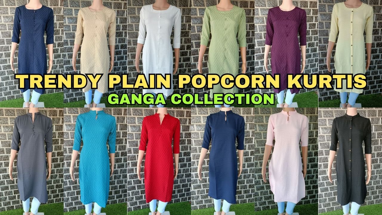 Pop corn Kurties combo of 8