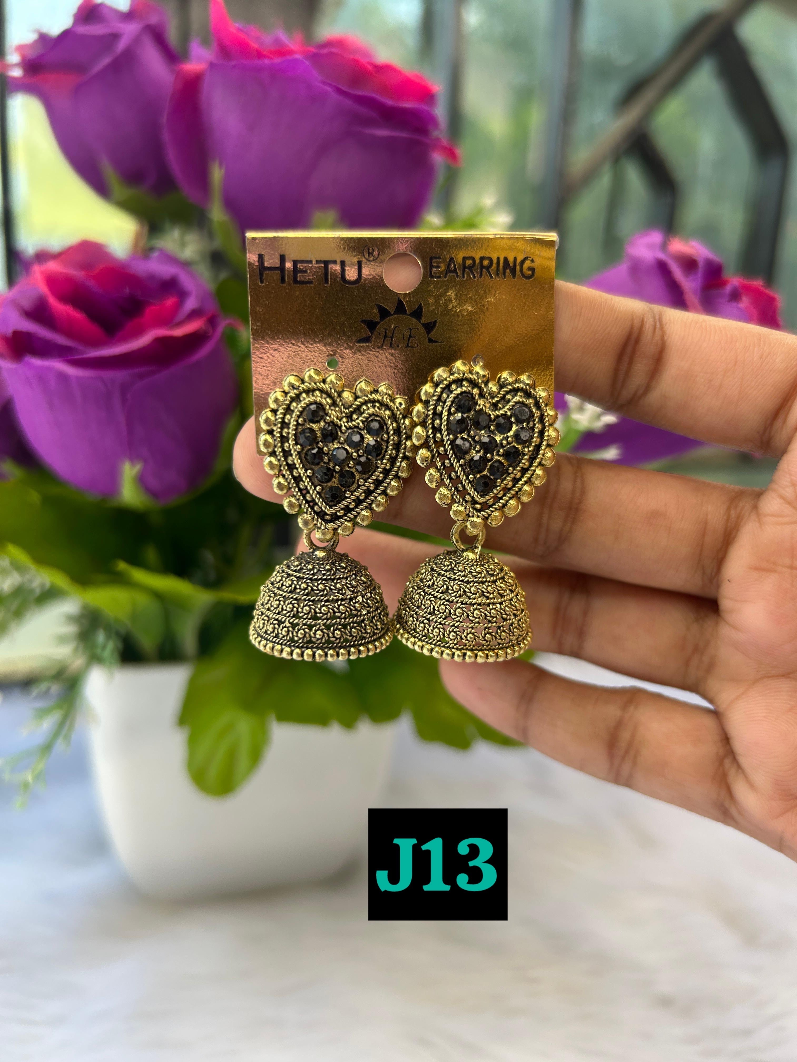 Shahi Combo of 15 Designer Jhumkas